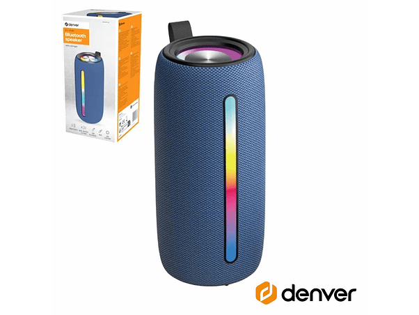 COLUNA BLUETOOTH PORTÁTIL RGB TWSEMBAT/SD/MP3/USB DENVER 1