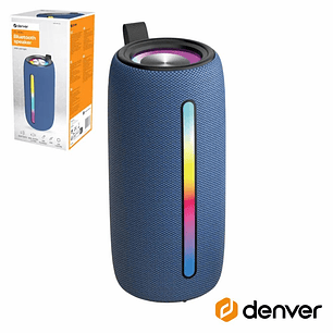 COLUNA BLUETOOTH PORTÁTIL RGB TWSEMBAT/SD/MP3/USB DENVER