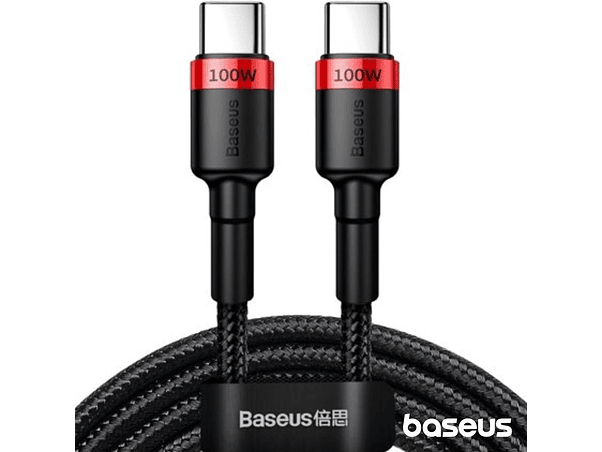 CABO USB-C 2.0 PD MACHO PARA USB-C PD MACHO 5A 2M 100W BASEUS 1