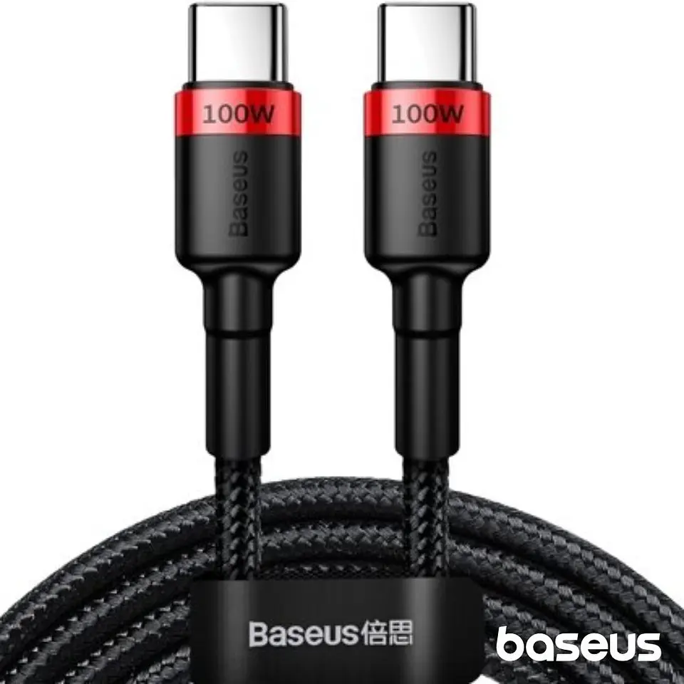CABO USB-C 2.0 PD MACHO PARA USB-C PD MACHO 5A 2M 100W BASEUS 1