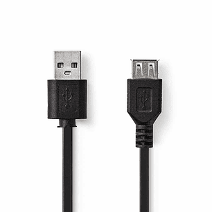 CABO USB-A 2.0 MACHO / USB-A FÊMEA 2M