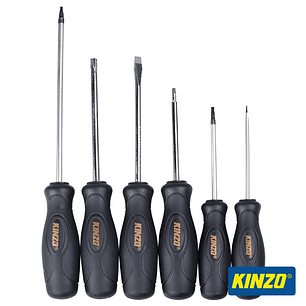 CONJUNTO DE 6 CHAVES FENDAS E PHILIPS KINZO