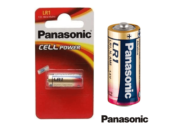 PILHA ALCALINA LR1/N 1.5V BLISTER PANASONIC 1