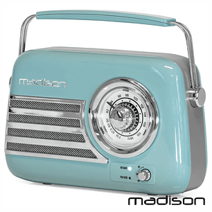 RÁDIO FM/AUX/BT/USB EXTRA BASS VINTAGE 30W VERDE MADISON