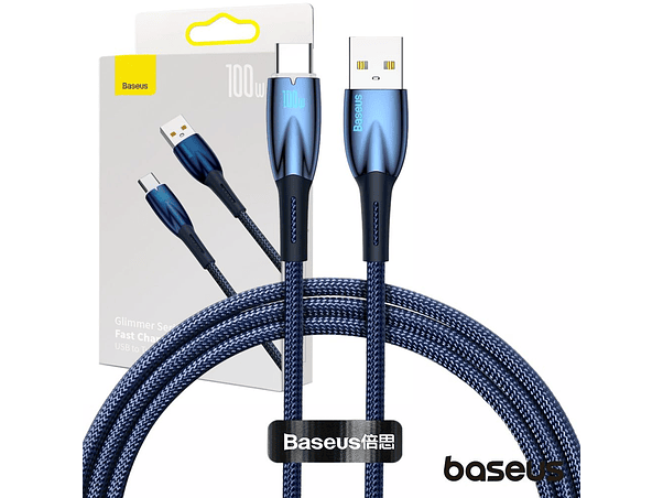 CABO USB-A MACHO PARA USB-C MACHO 100W 1M GLIMMER BASEUS 1