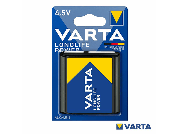 PILHA ALCALINA 4.5V/3LR12 LONGLIFE POWER VARTA 1