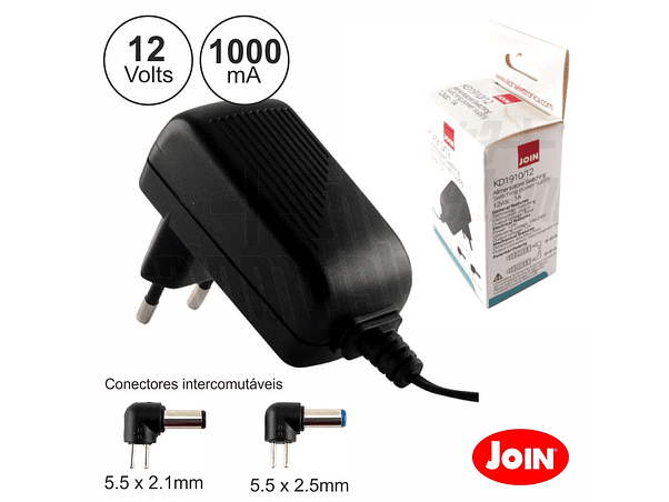 ALIMENTADOR COMPACTO 12V 1A 12W JOIN 1