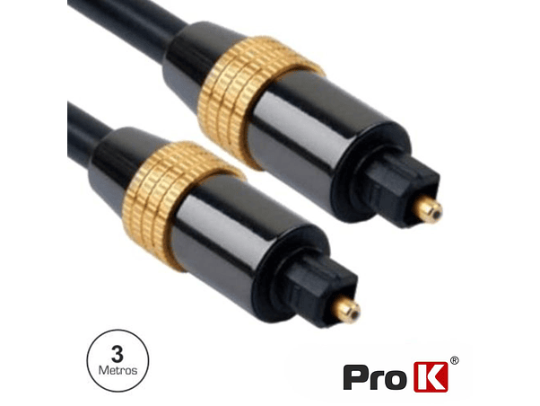 CABO FIBRA ÓPTICA TOSLINK-TOSLINK 3M PROK 1