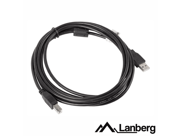 CABO USB-A 2.0 MACHO / USB-B MACHO 3M LANBERG 1