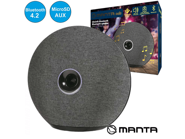 COLUNA BLUETOOTH PORTÁTIL USB/SD/AUX/BAT PREMIUM MANTA 1