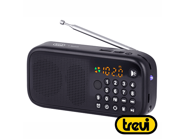 RÁDIO PORTÁTIL LCD AM/FM BLUETOOTH USB / MICROSD TREVI 1