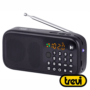 RÁDIO PORTÁTIL LCD AM/FM BLUETOOTH USB / MICROSD TREVI