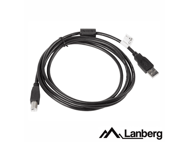 CABO USB-A 2.0 MACHO / USB-B MACHO 1.8M LANBERG 1