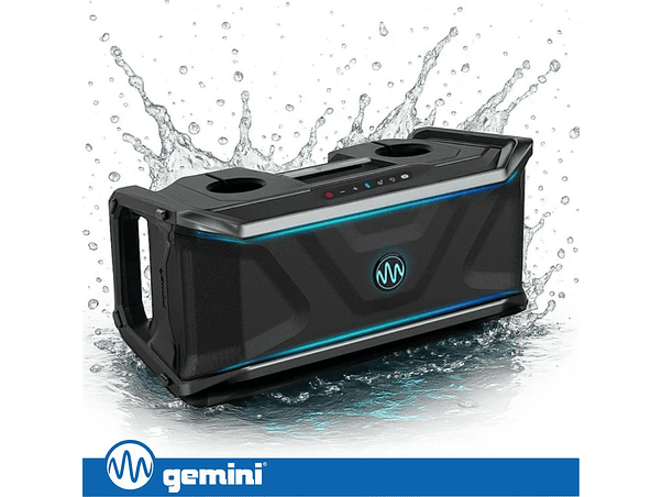 COLUNA BLUETOOTH V5.4 TWS FLUTUANTE 300W IP67 GEMINI 1