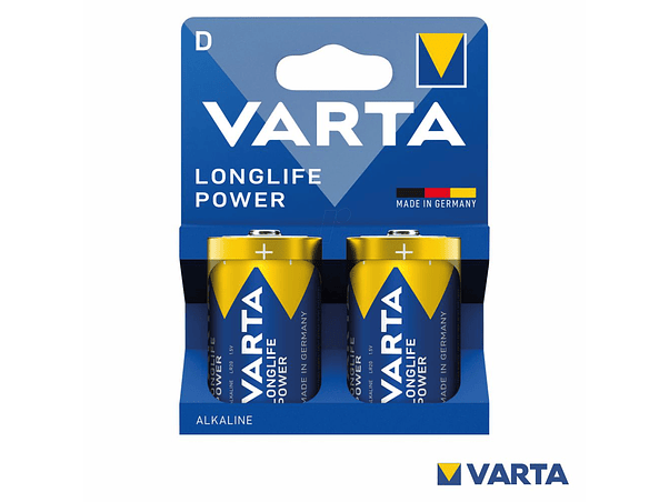 PILHA ALCALINA LR20/D 1.5V 2X LONGLIFE POWER VARTA 1