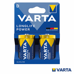 PILHA ALCALINA LR20/D 1.5V 2X LONGLIFE POWER VARTA