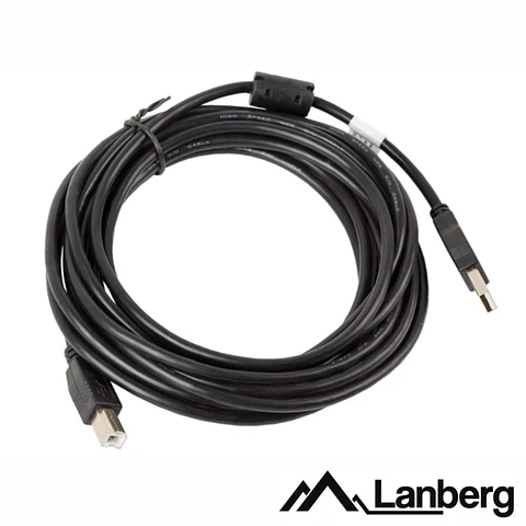 CABO USB-A 2.0 MACHO / USB-B MACHO 5M LANBERG