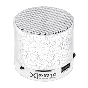 COLUNA BLUETOOTH PORTÁTIL 3W SD/BAT/LED BRANCO