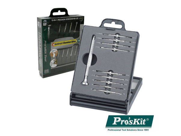CONJUNTO DE 18 CHAVES DE PRECISÃO PROSKIT 1