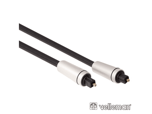 CABO FIBRA ÓPTICA TOSLINK-TOSLINK 5M - VELLEMAN 1