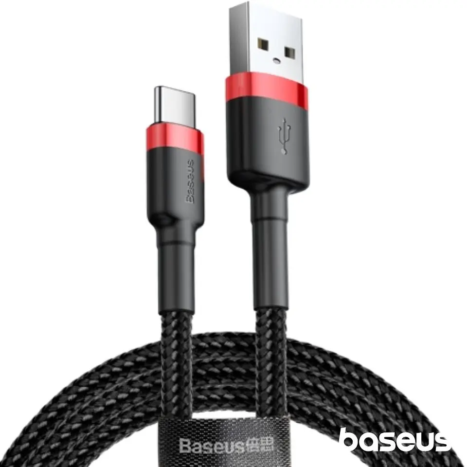 CABO USB-C 2.0 MACHO /  USB-C 3A 0.5M PRETO BASEUS 1