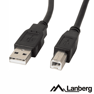 CABO USB-A 2.0 MACHO / USB-B MACHO 5M LANBERG