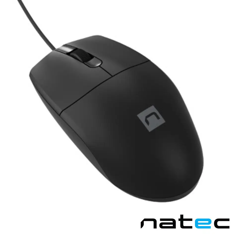 RATO ÓPTICO COM FIOS 1200DPI USB PRETO NATEC 1