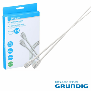 CABO UTP CAT5E 1M BRANCO GRUNDIG