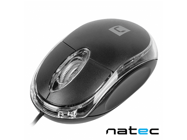 RATO ÓPTICO COM FIOS 1000DPI USB PRETO NATEC 1