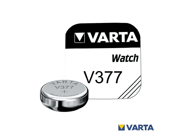 PILHA ALCALINA BOTÃO V377/SR626SW/AG4/SR66 1.5V AG2O VARTA 1