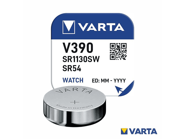 PILHA ÓXIDO PRATA BOTÃO V390/SR1130SW/SR54 1.55V VARTA 1