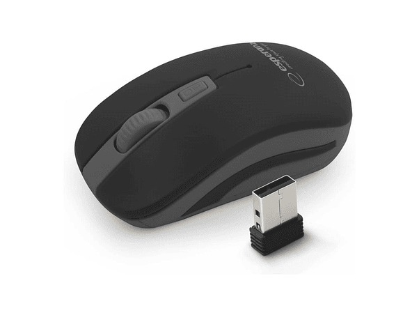 RATO ÓPTICO 800/1200/1600 DPI SEM FIOS 2.4GHZ PRETO/CINZENTO 1