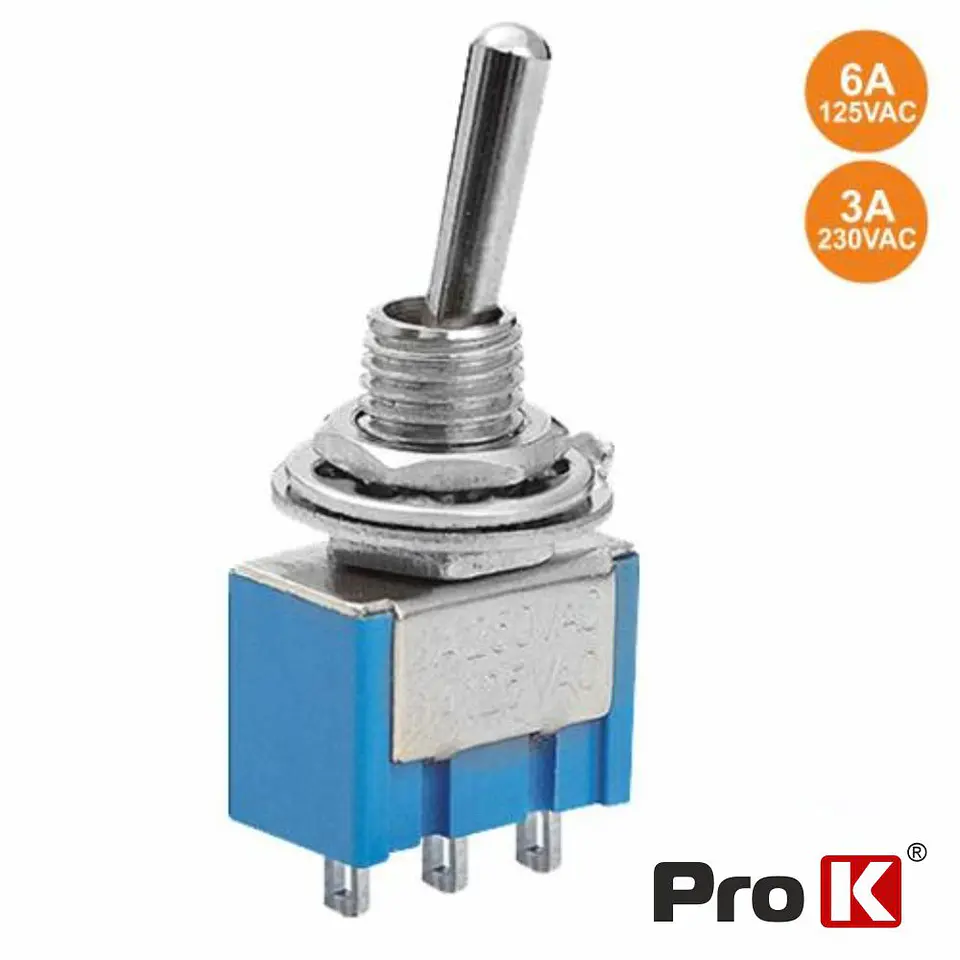 INTERRUPTOR ALAVANCA MINIATURA ON-OFF-ON PROK 1