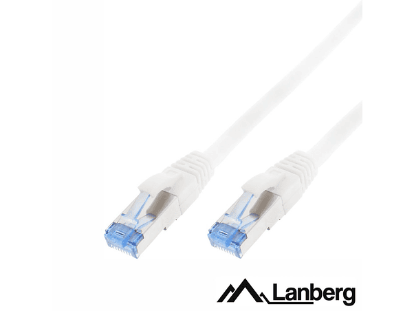 CABO SEMFTP LSZH CAT6A 0.5M BRANCO LANBERG 1