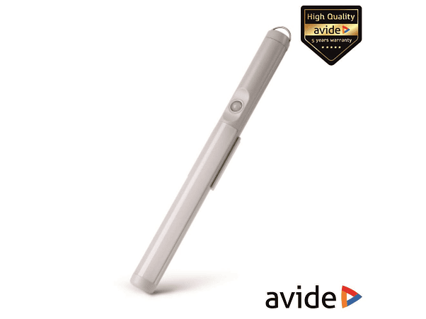 ARMADURA LED COM SENSOR E BATERIA 2.5W 30CM 3000K 200LM AVIDE 1
