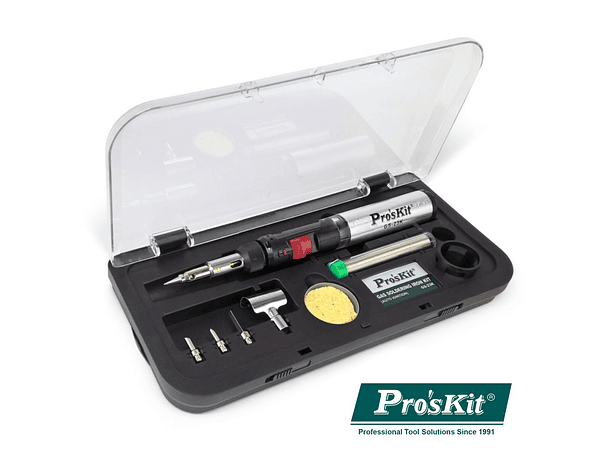 FERRO DE SOLDAR A GÁS COM KIT AUTO IGNIÇÃO PROSKIT 1