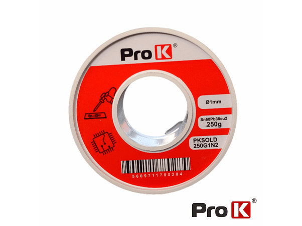 SOLDA 1MM SN60PB38CU2 250G PROK 1