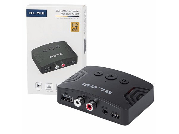 TRANSMISSOR ÁUDIO BLUETOOTH 5.3 AUX/RCA 1