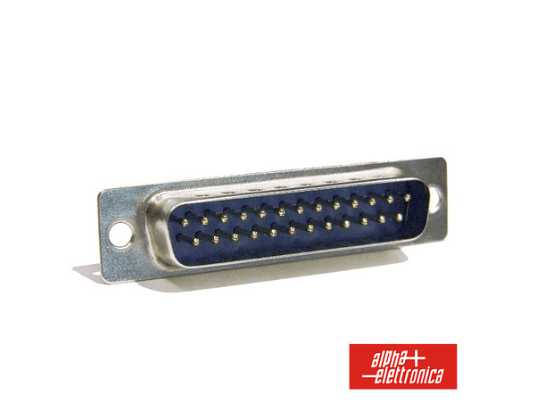 FICHA D-SUB 25P MACHO PARA SOLDAR 1