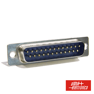 FICHA D-SUB 25P MACHO PARA SOLDAR