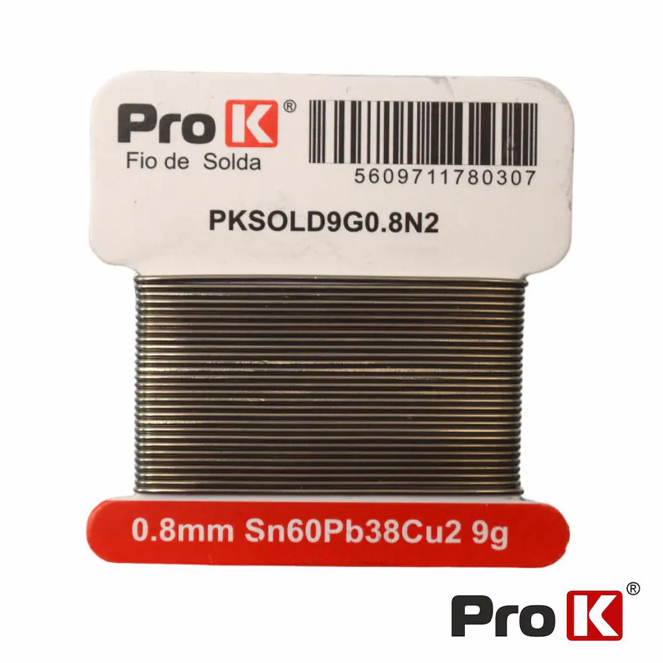 SOLDA 0.8MM SN60PB38CU2 9G PROK 1