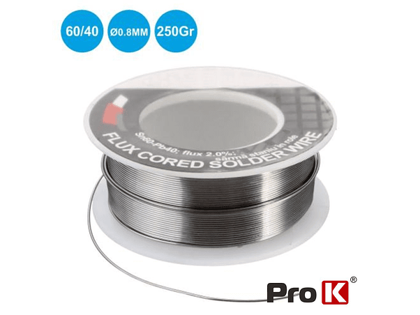 SOLDA 0.8MM 60/40 250G PROK 1