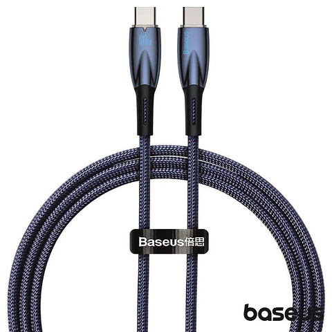 CABO USB-C MACHO PARA USB-C MACHO 100W 1M GLIMMER BASEUS