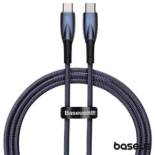 CABO USB-C MACHO PARA USB-C MACHO 100W 1M GLIMMER BASEUS