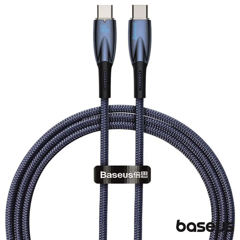 CABO USB-C MACHO PARA USB-C MACHO 100W 1M GLIMMER BASEUS 1