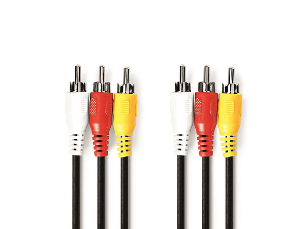 CABO 3-RCA MACHO / 3-RCA MACHO 1.5M 1