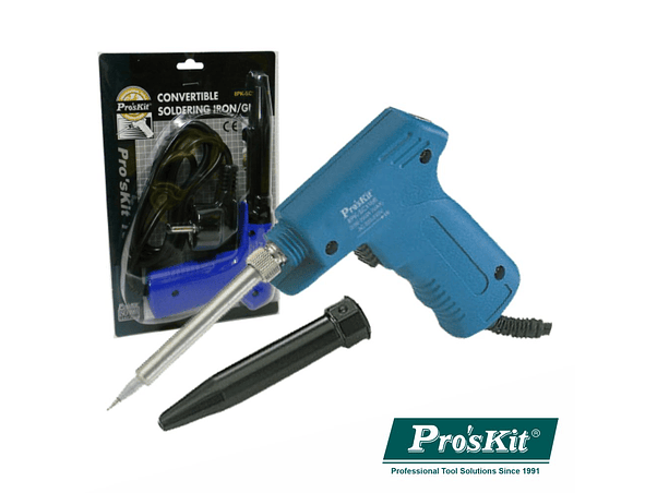 PISTOLA DE SOLDAR 20/40W COM TAMPA PROTEÇÃO PROSKIT 1