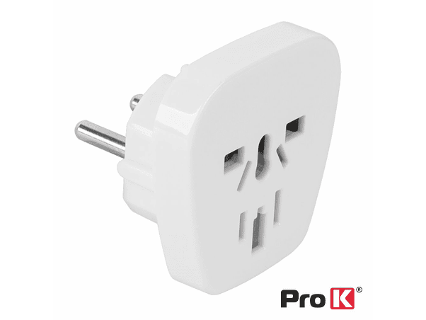 FICHA ADAPTADORA VIAGEM UNIVERSAL BRANCA PROK 1