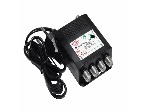 AMPLIFICADOR DE ANTENA 1 ENTRADA 4 SAÍDA COM FILTRO LTE 5G 1