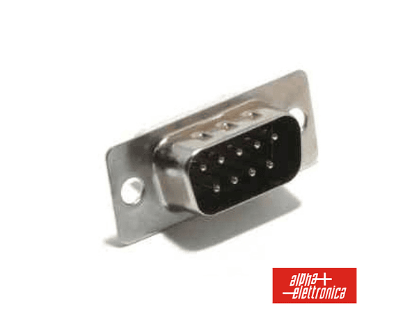 FICHA D-SUB 9P MACHO PARA SOLDAR 1